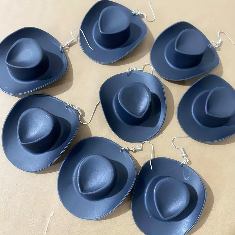 collectively country cowboy cap earrings