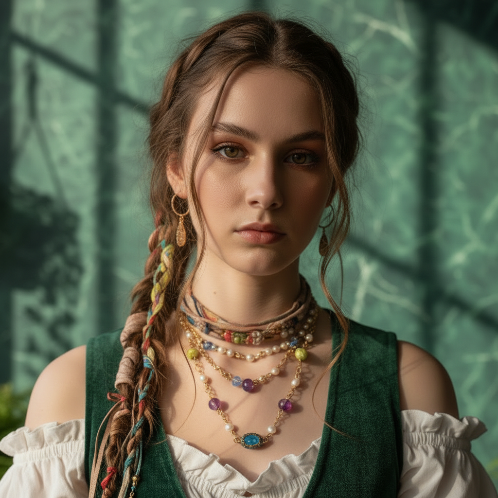 Mermaid At The Treasure Trove - Single Sea Side Inspired Necklace