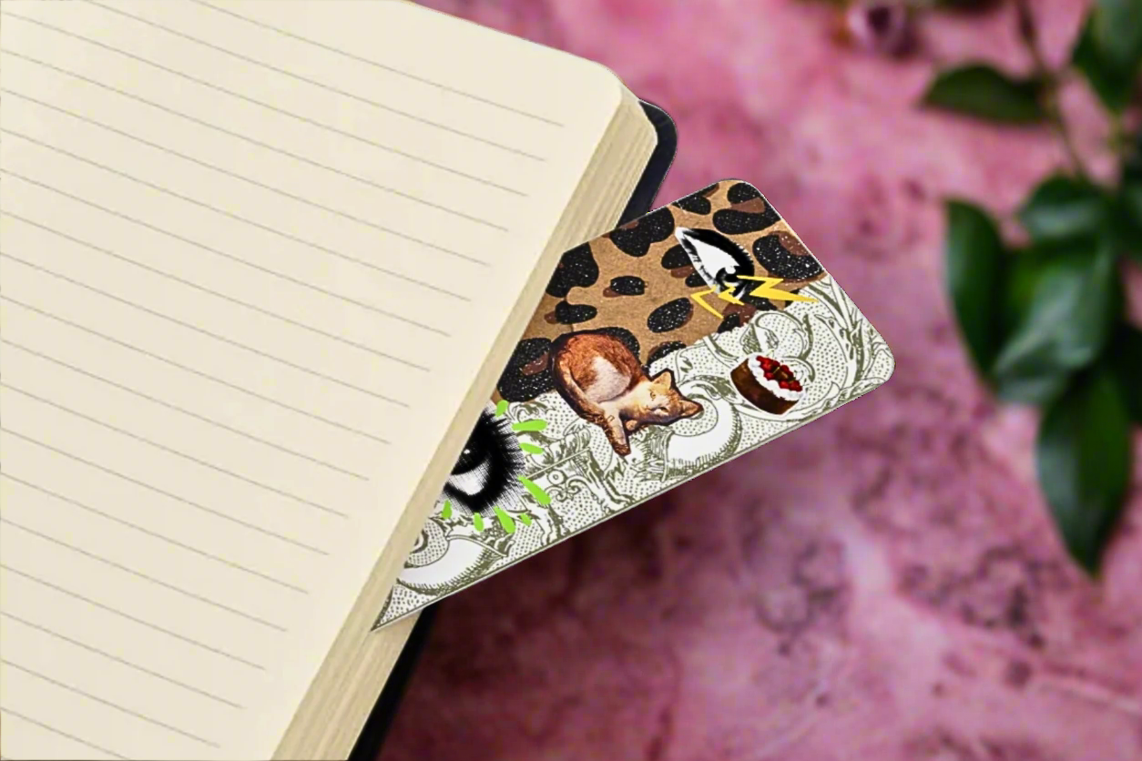 Y2k Neon Animal Print Bookmark (Double-sided)